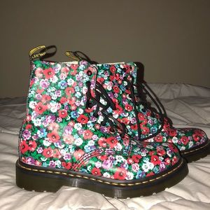 Brand New Flower Doc Martens